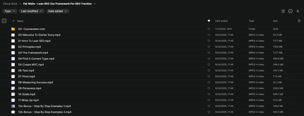 Pat Walls – Lean SEO Our Framework For SEO Traction