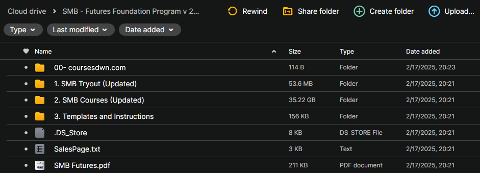 SMB – Futures Foundation Program v 2.0