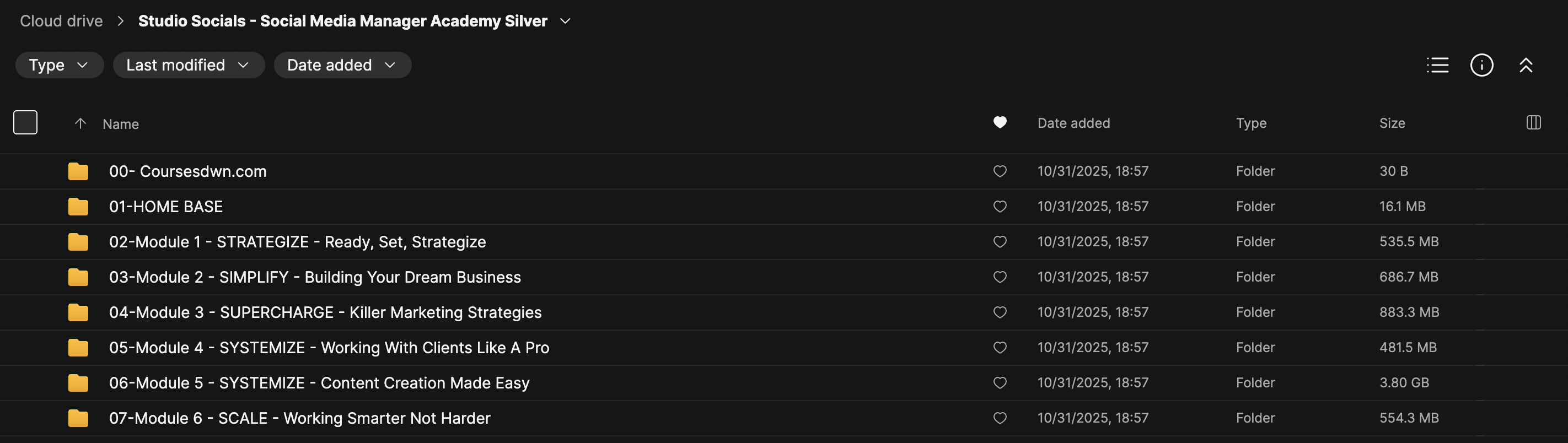 Studio Socials – Social Media Manager Academy Silver