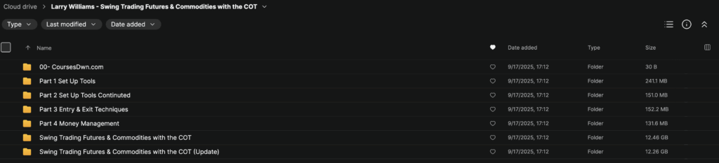 Larry Williams – Swing Trading Futures & Commodities with the COT