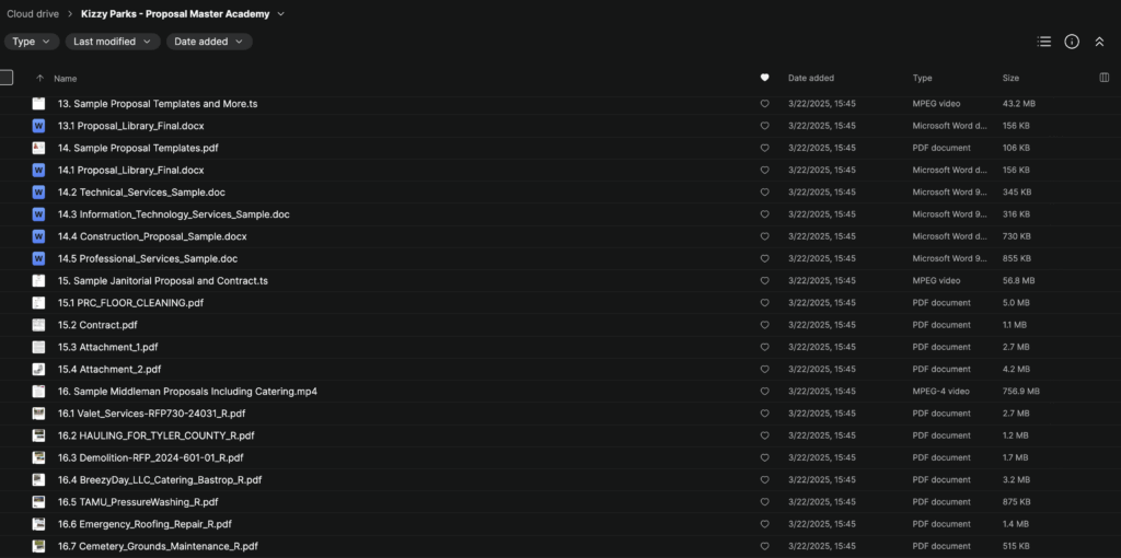 Kizzy Parks – Govcon Winners Proposal Master Academy