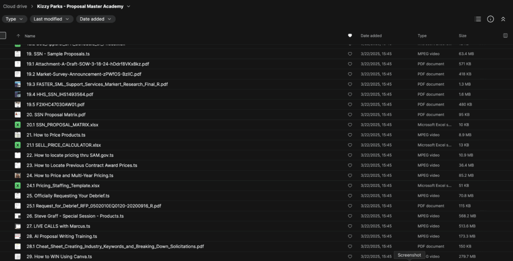 Kizzy Parks – Govcon Winners Proposal Master Academy