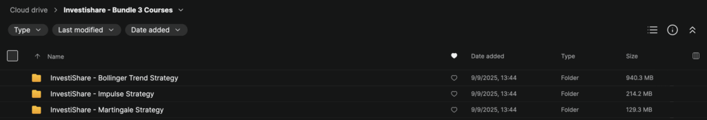 Investishare – Bundle 3 Courses