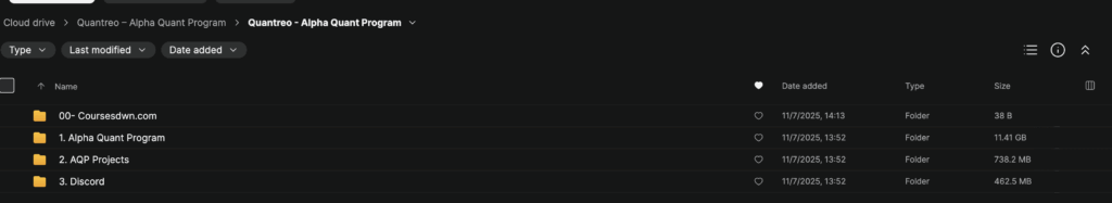 Quantreo – Alpha Quant Program