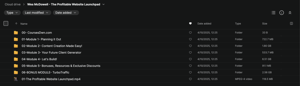 Wes McDowell – The Profitable Website Launchpad