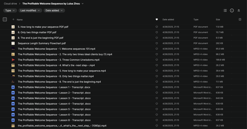The Profitable Welcome Sequence by Luisa Zhou