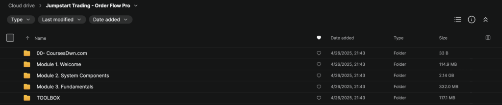 Jumpstart Trading – Order Flow Pro