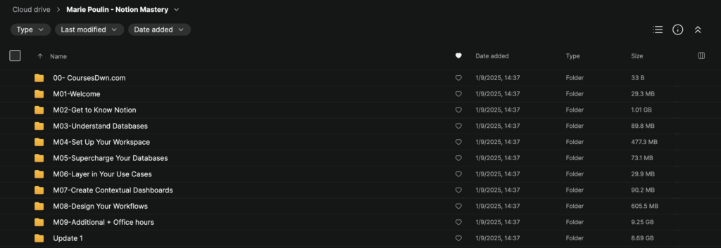 Marie Poulin – Notion Mastery Course