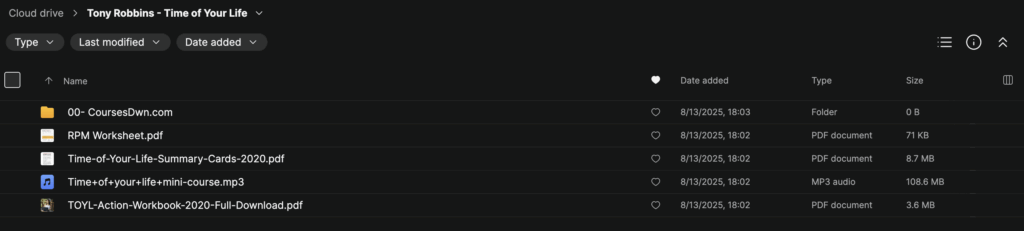 Tony Robbins – Time of Your Life