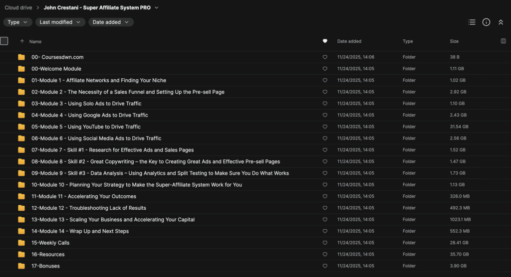 John Crestani – Super Affiliate System PRO