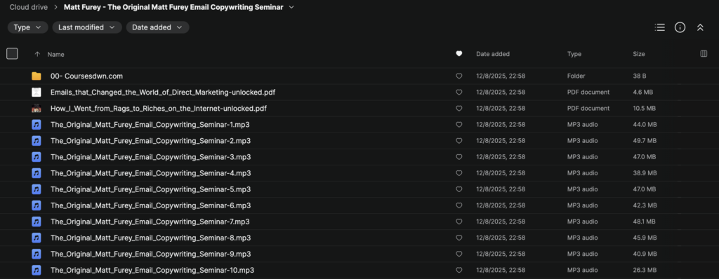 Matt Furey – The Original Matt Furey Email Copywriting Seminar