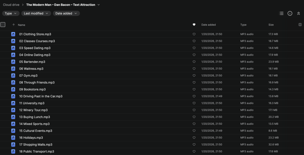 The Modern Man – Dan Bacon – Text Attraction