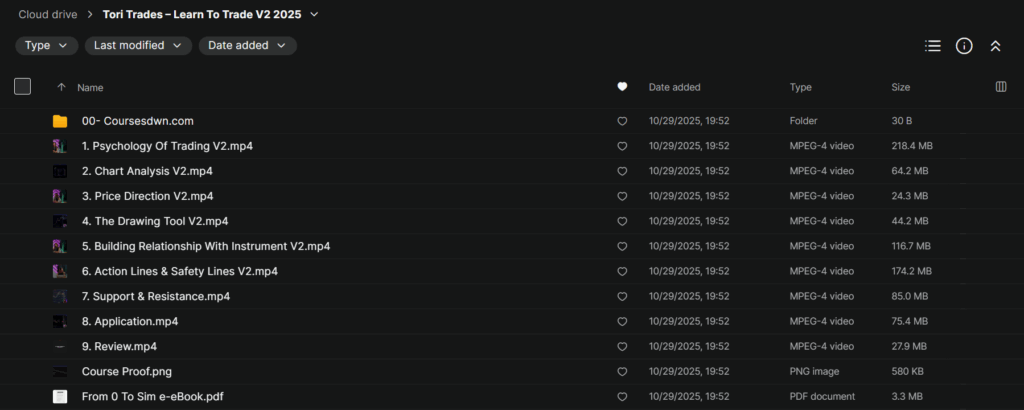 Tori Trades – Learn To Trade V2 2025