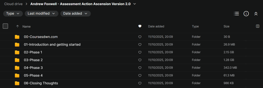 Andrew Foxwell – Assessment Action Ascension Version 2.0