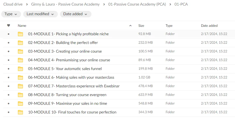 Ginny & Laura – Passive Course Academy