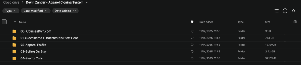 Devin Zander – Apparel Cloning System