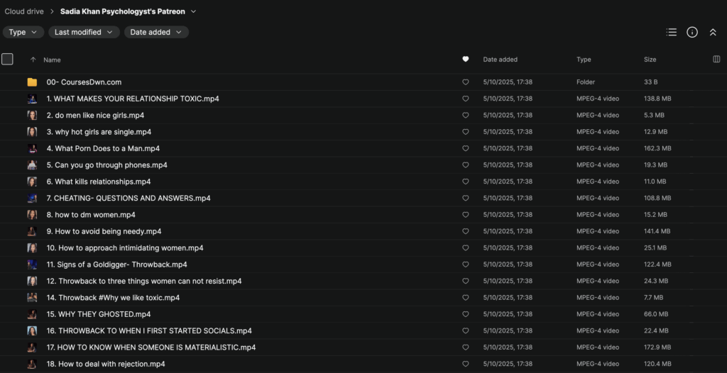 Sadia Khan Psychologyst’s Patreon