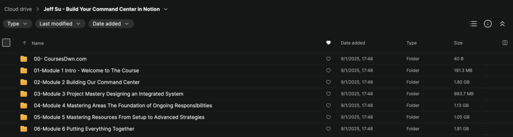 Jeff Su – Build Your Command Center in Notion