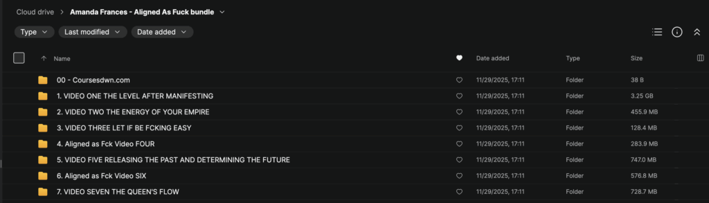 Amanda Frances – Aligned As Fuck bundle