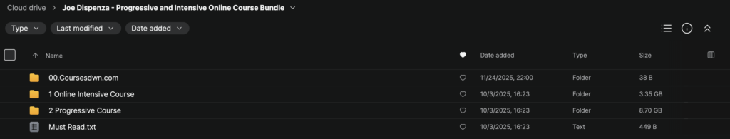 Joe Dispenza – Progressive and Intensive Online Course Bundle