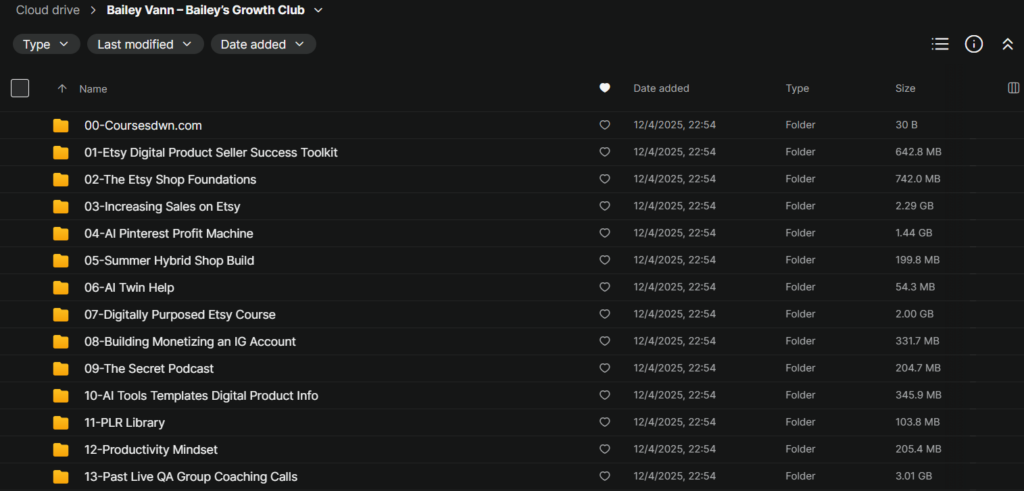 Bailey Vann – Bailey’s Growth Club