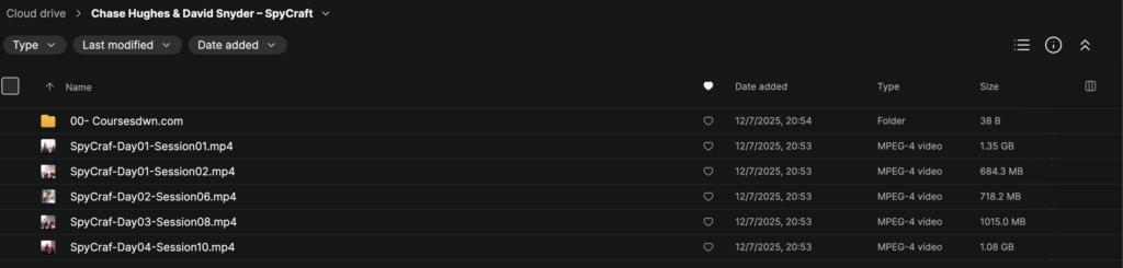 Chase Hughes – David Snyder – SpyCraft