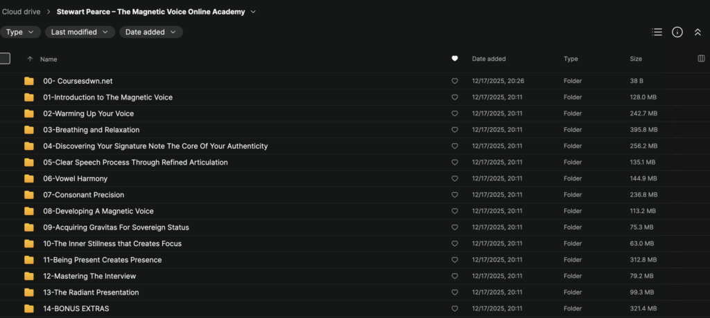 Stewart Pearce – The Magnetic Voice Online Academy