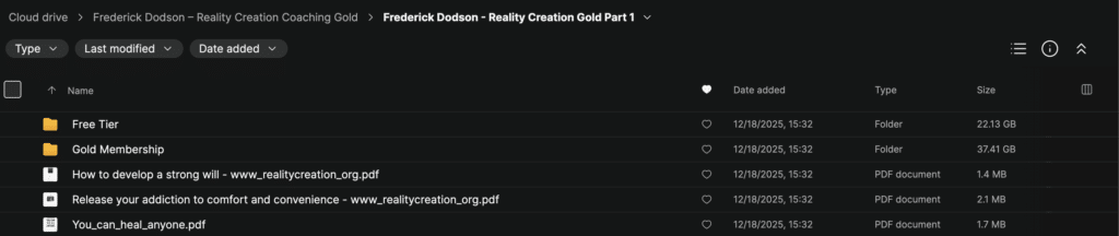 Frederick Dodson – Reality Creation Coaching Gold