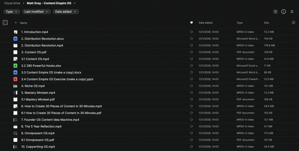 Matt Gray – Content Empire OS