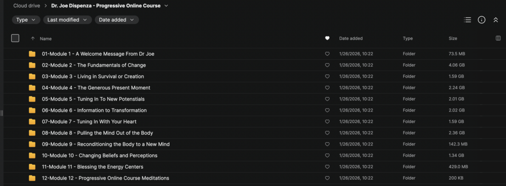 Dr. Joe Dispenza – Progressive Online Course