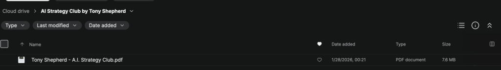 Tony Shepherd – A.I. Strategy Club