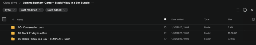 Gemma Bonham-Carter – Black Friday in a Box Bundle